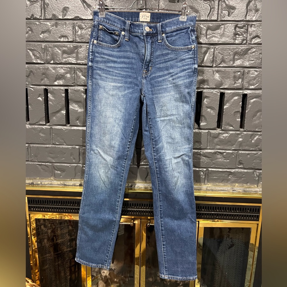 J. Crew Women's Straight Leg Jeans in Blue